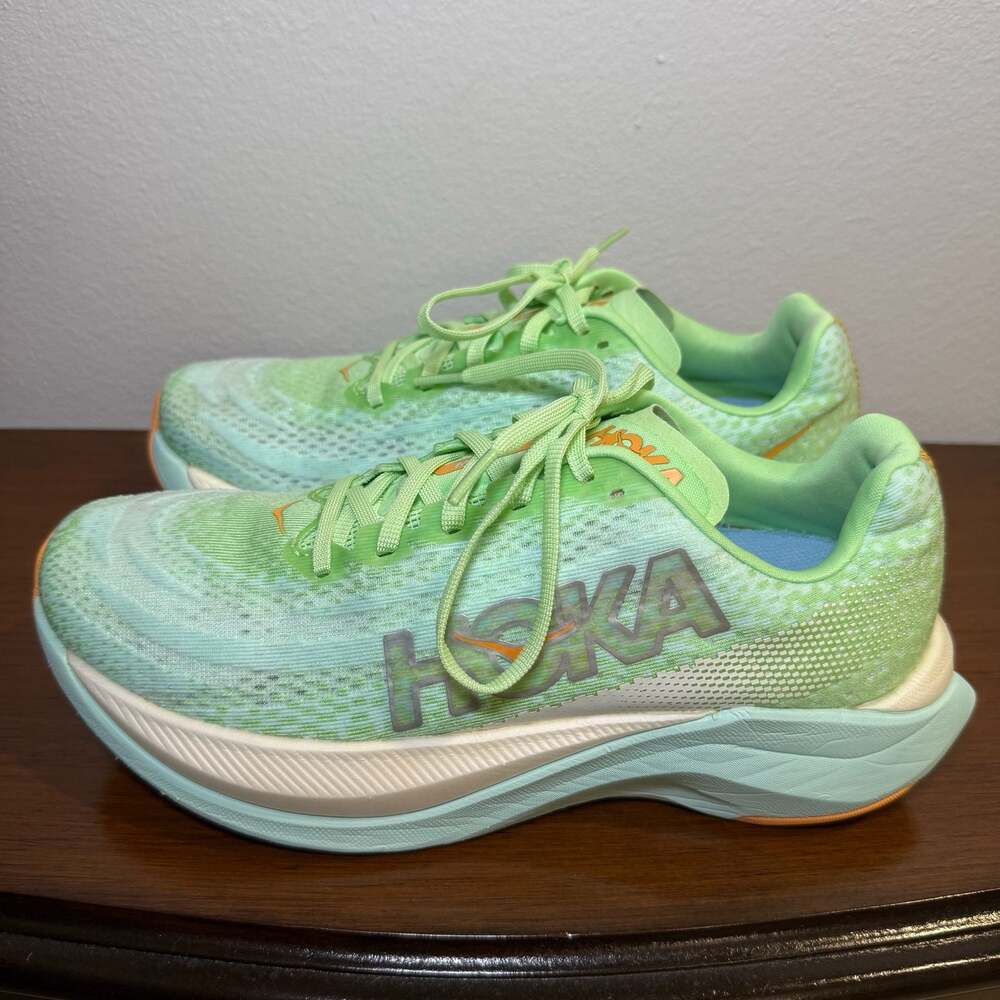 Hoka One One Women's Mach X Lime Glow Running Shoes Size 8.5B